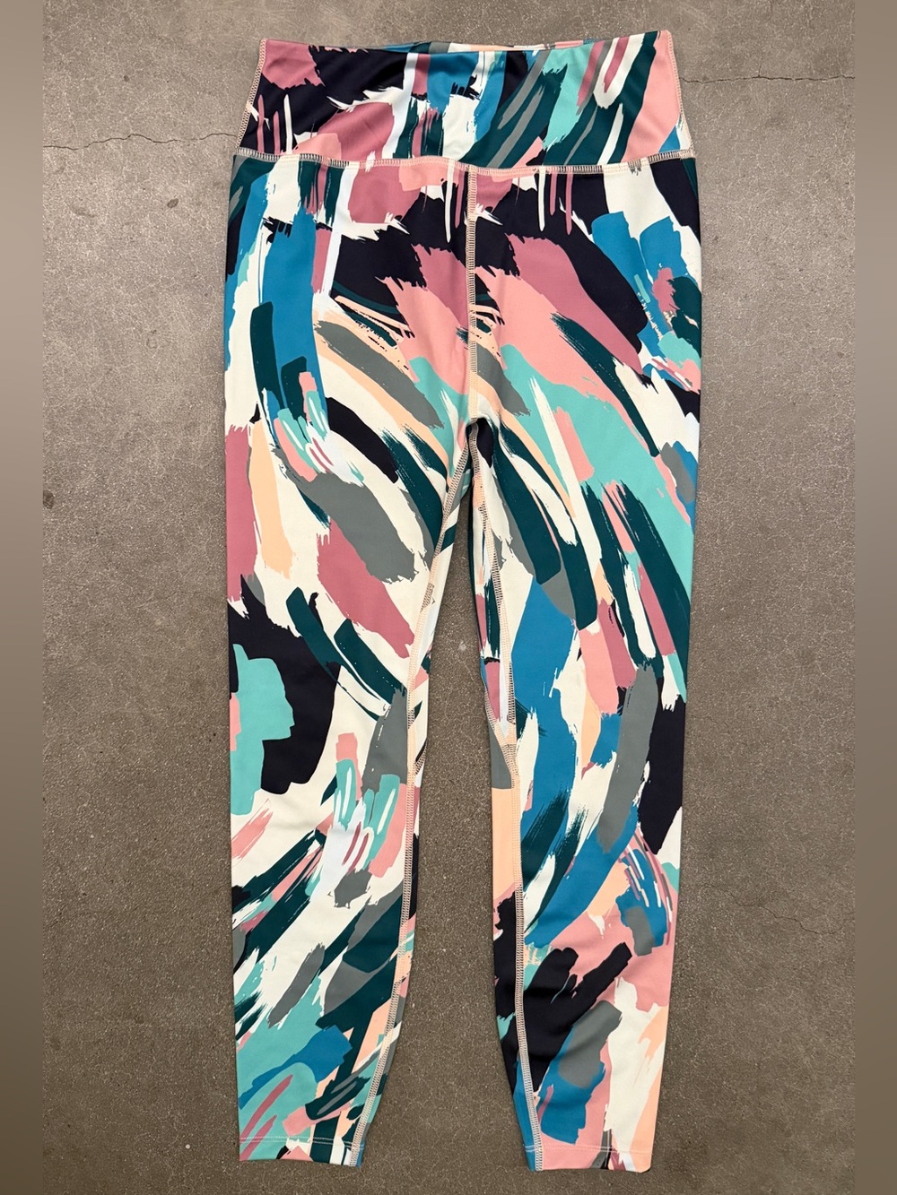 Kids Multicolor Brushstroke Leggings